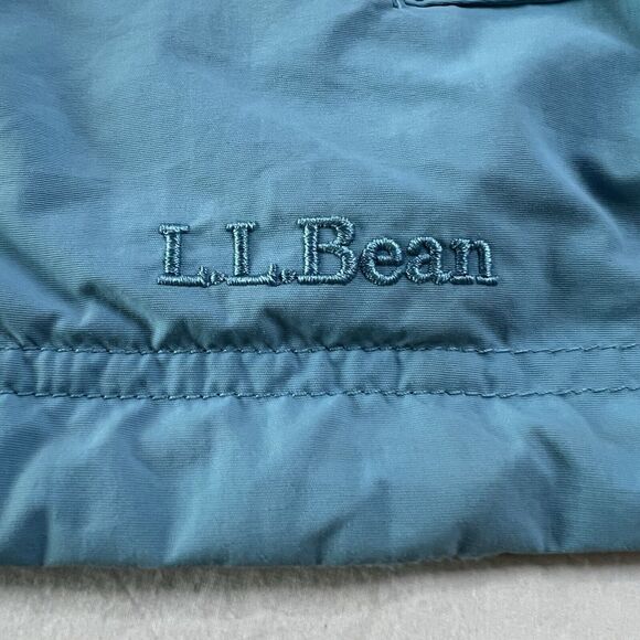 LL Bean Womens Ski‎ Jacket Fleece Reversible Coat Medium Blue Gorpcore Outdoors - Picture 11 of 16